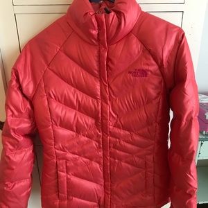Hot pink North Face Ski Jacket